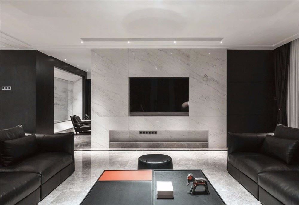 室內裝修福心小區230平米復式-現代簡約高級灰風格室內設計家裝案例