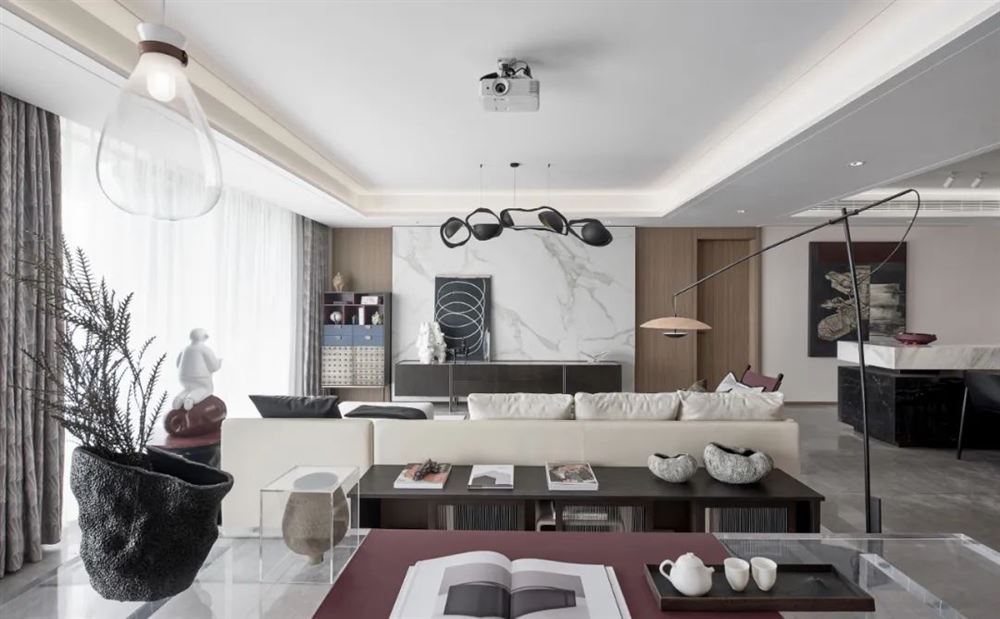 室內裝修洱海傳奇188平米五居-新中式風格室內設計家裝案例