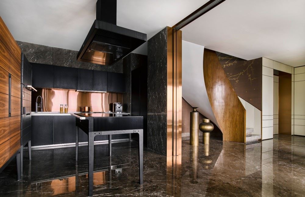 室內裝修金晨藍灣178平米復式-古典輕奢混搭風格室內設計家裝案例