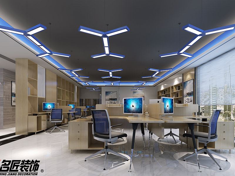 現代簡約風格室內裝修效果圖-富馬辦公樓2000平米