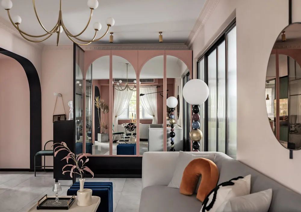 室內裝修旭輝雅居樂清樾88平米二居-美式輕奢風格室內設計家裝案例